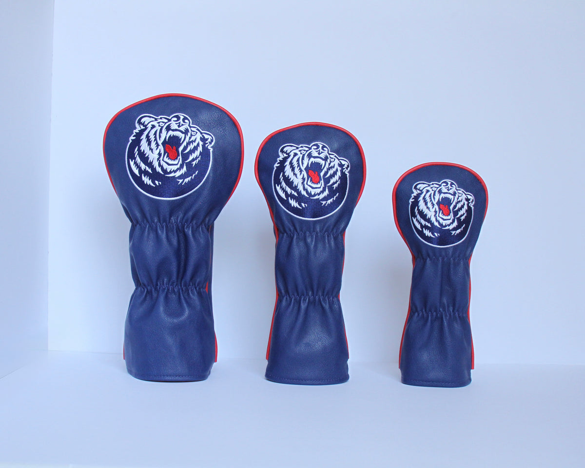 Belmont Bruins Golf Headcovers - Driver, Fairway Wood, and Hybrid