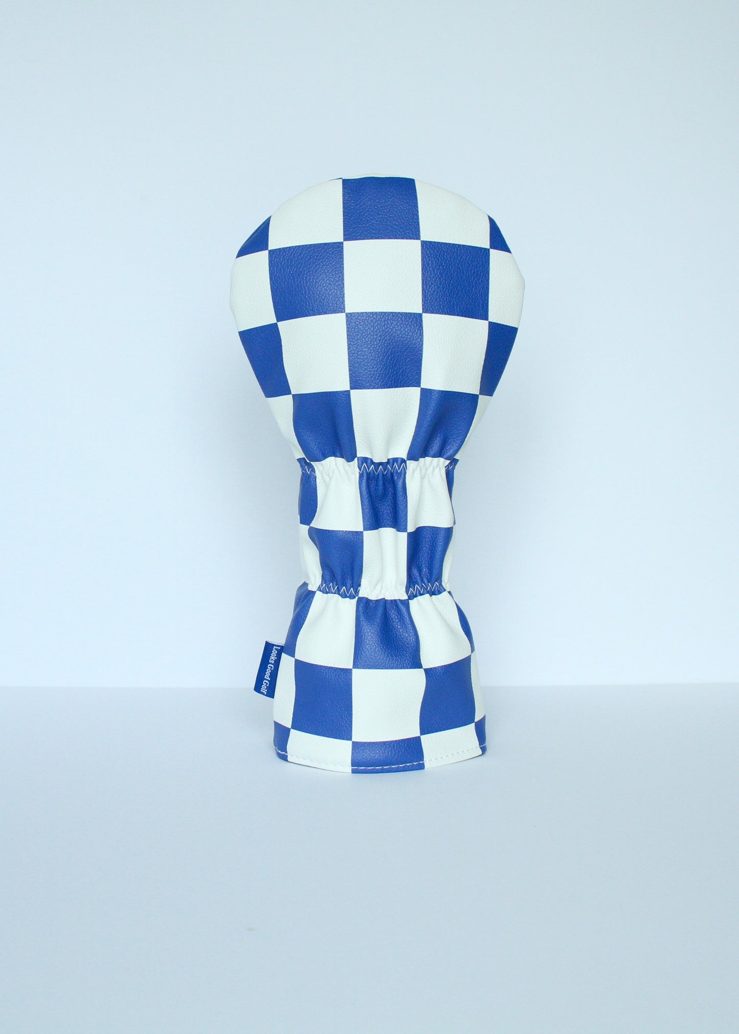 Checkerboard Golf Headcovers - Blue & White - Driver, Fairway Wood, Hybrid