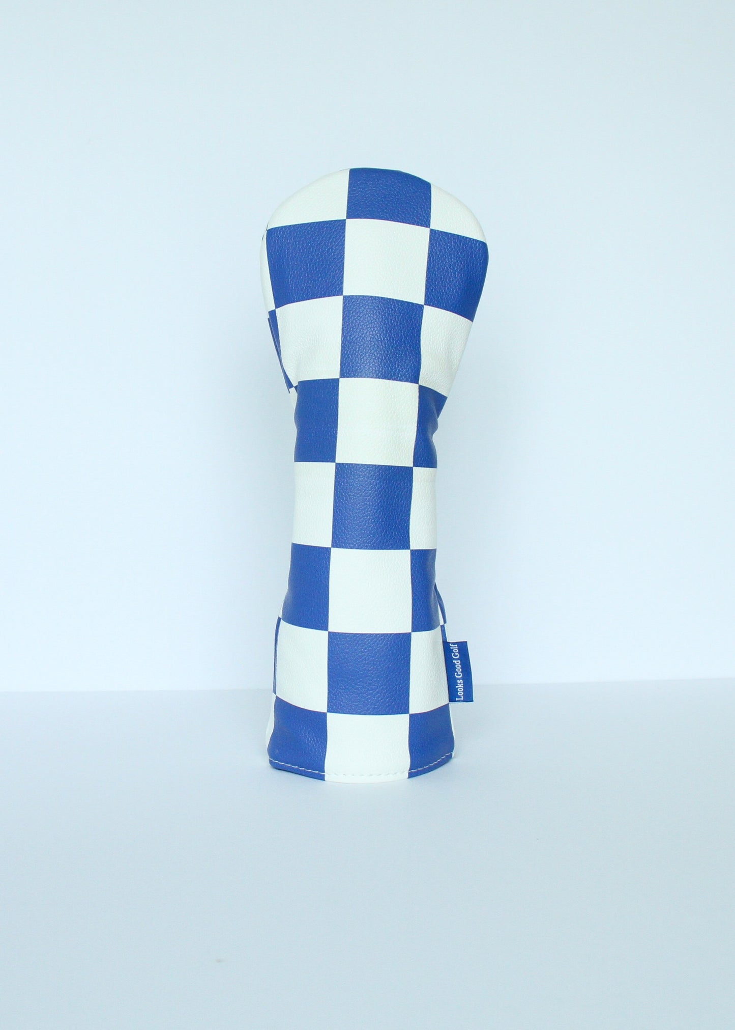 Checkerboard Golf Headcovers - Blue & White - Driver, Fairway Wood, Hybrid