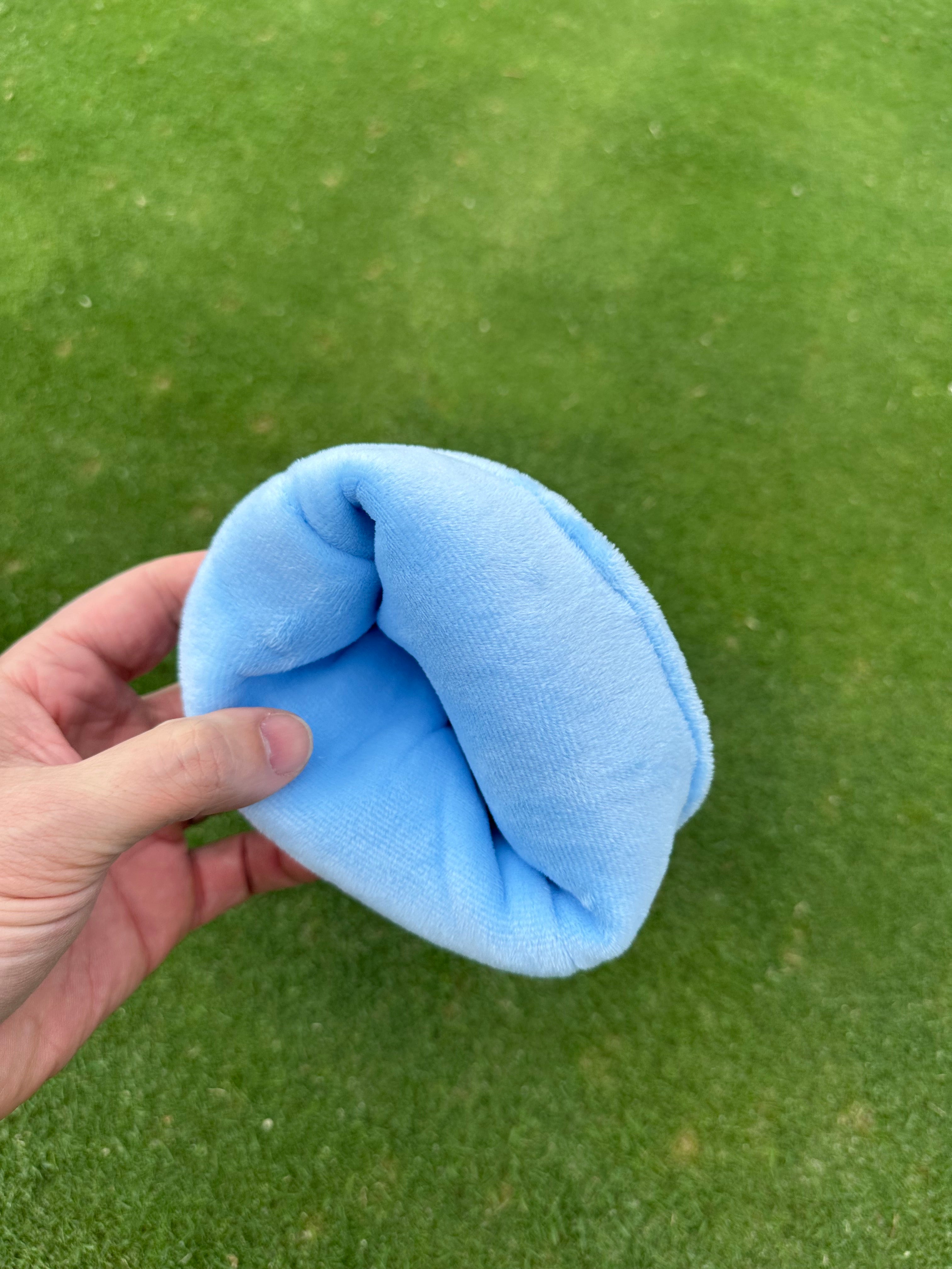 Sky Blue and White Diamond Argyle Headcovers - Driver, Fairway Wood, Hybrid