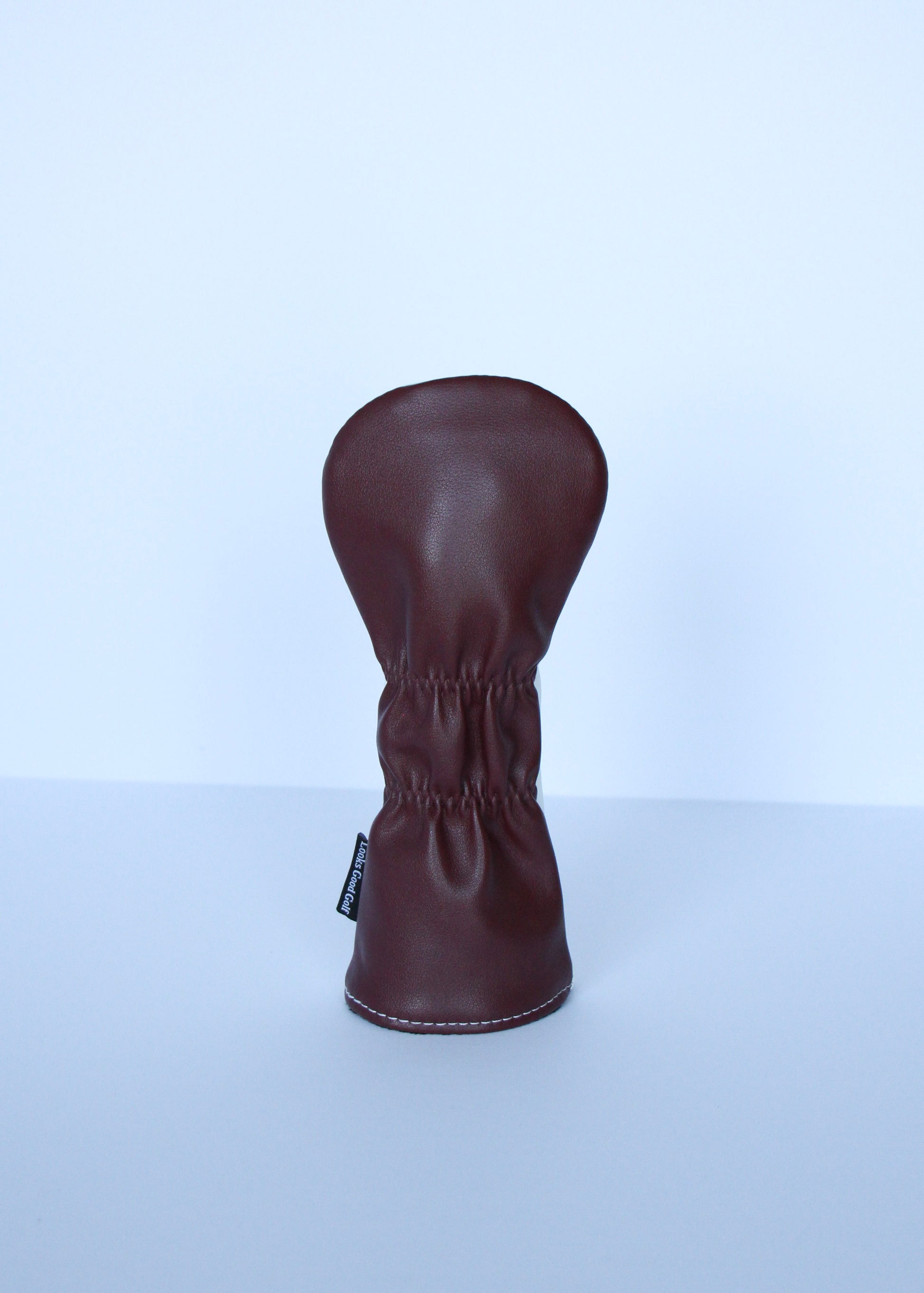 Maroon and white cowbell golf hybrid  headcover with custom design